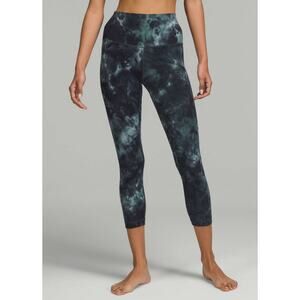 Lululemon Align High Rise Crop 23” Diamond Dye Tidewater Teal Size 4